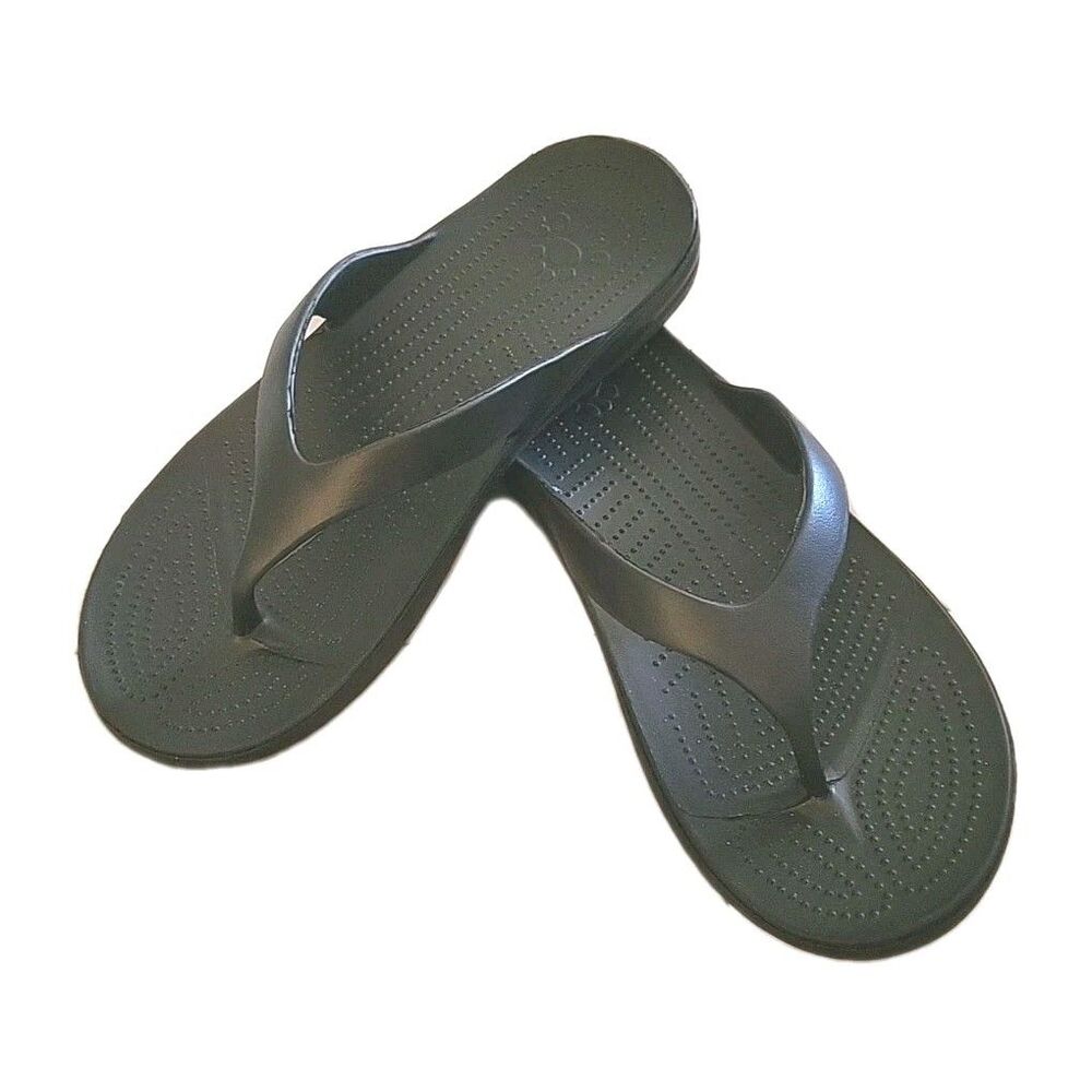 NEW - DAWGS Men’s Flip Flops Sandals Unisex- Size 10 EU 44 - Black NWOB